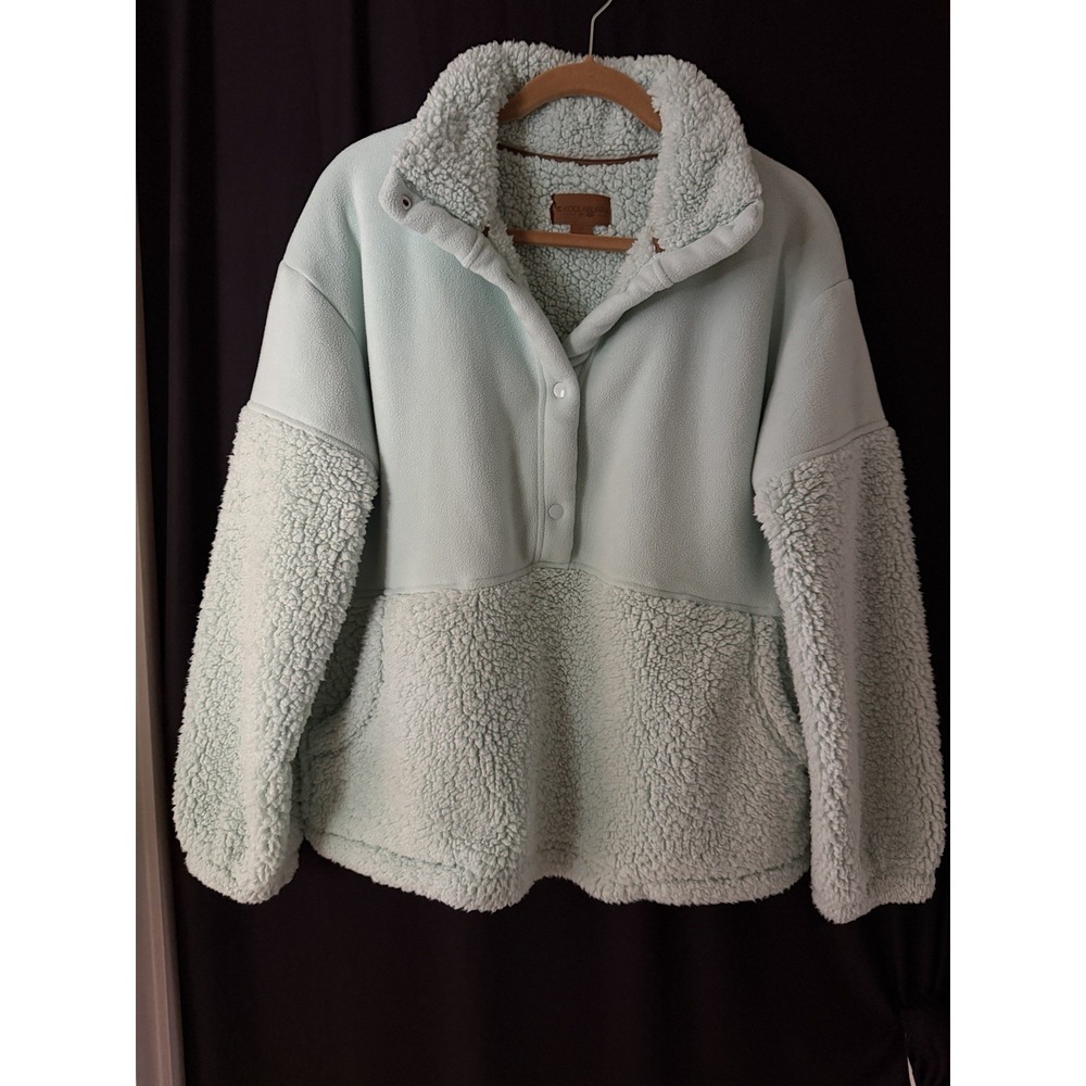 Koolaburra by UGG Women's Mint Fleece Pullover Button Pockets M